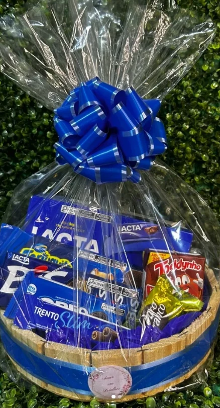 Coração de chocolates com ursinho